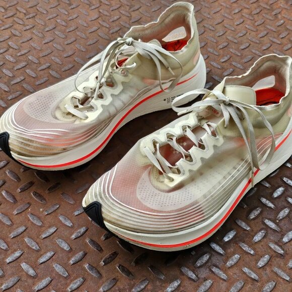 Nike Racing Men Shoes Lace Up Clear/Orange Athletic Running Sneaker Size 13US main image 12